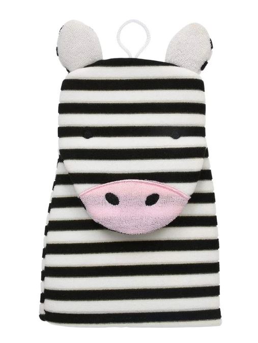 Мочалка варежка д/нежной и чувств.кожи Зебра,